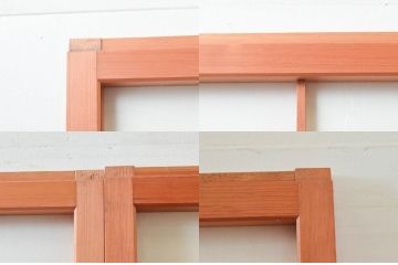 ビンテージ建具　和の空間づくりにおすすめの擦り上げ障子戸4枚セット(擦上障子戸、雪見障子戸、引き戸、ヴィンテージ)(R-076267)