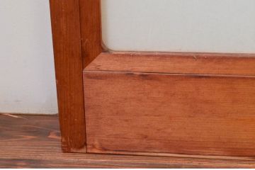 ビンテージ建具　和の空間づくりにおすすめの擦り上げ障子戸4枚セット(擦上障子戸、雪見障子戸、引き戸、ヴィンテージ)(R-076267)