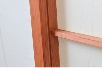 ビンテージ建具　和の空間づくりにおすすめの擦り上げ幅狭障子戸4枚セット(擦り上げ障子戸、擦上障子戸、雪見障子戸、引き戸、ヴィンテージ)(R-076268)