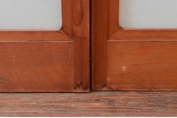 ビンテージ建具　和の空間づくりにおすすめの擦り上げ幅狭障子戸4枚セット(擦り上げ障子戸、擦上障子戸、雪見障子戸、引き戸、ヴィンテージ)(R-076268)