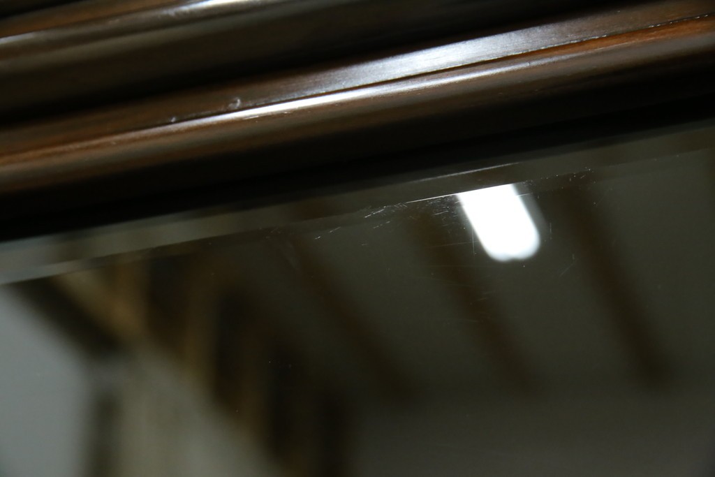 和製ビンテージ　未使用　展示品　シャム柿(ジリコテ)材　艶のある木肌が美しい茶箪笥　(R-076273)