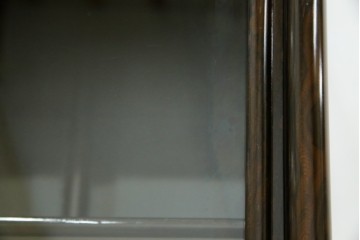 和製ビンテージ　未使用　展示品　シャム柿(ジリコテ)材　艶のある木肌が美しい茶箪笥　(R-076273)