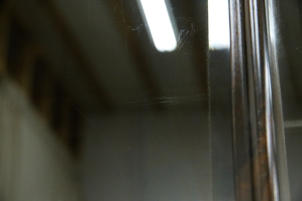 和製ビンテージ　未使用　展示品　シャム柿(ジリコテ)材　艶のある木肌が美しい茶箪笥　(R-076273)