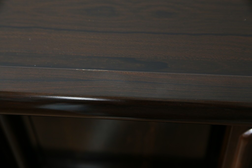 和製ビンテージ　未使用　展示品　シャム柿(ジリコテ)材　艶のある木肌が美しい茶箪笥　(R-076273)