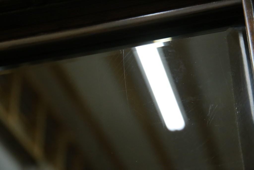 和製ビンテージ　未使用　展示品　シャム柿(ジリコテ)材　艶のある木肌が美しい茶箪笥　(R-076273)