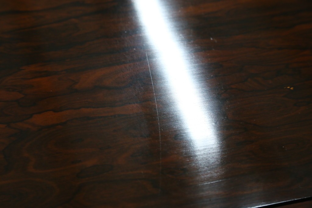 和製ヴィンテージ　未使用展示品　シャム柿(ジリコテ)材　個性的な木目が味わい深い茶箪笥　(R-076275)