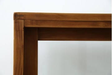 和製アンティーク　昔懐かしい雰囲気漂うシンプルで小振りな脚付きガラスケース(ショーケース)(R-076278)