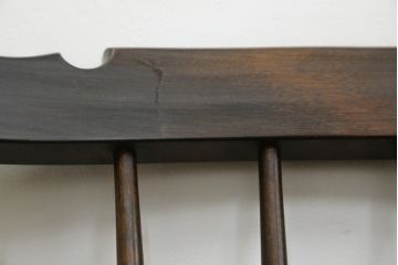 和製ビンテージ　松本民芸家具　上品な佇まいが魅力のSP型スピンドルチェア2脚セット(板座チェア、椅子、イス、ダイニングチェア、ヴィンテージ)(R-076282)