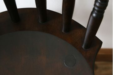 和製ビンテージ　松本民芸家具　上品な佇まいが魅力のSP型スピンドルチェア2脚セット(板座チェア、椅子、イス、ダイニングチェア、ヴィンテージ)(R-076282)