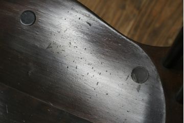 和製ビンテージ　松本民芸家具　上品な佇まいが魅力のSP型スピンドルチェア2脚セット(板座チェア、椅子、イス、ダイニングチェア、ヴィンテージ)(R-076282)