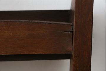 イギリスアンティーク　ニレ材　落ち着いた佇まいが魅力的なチャーチチェア2脚セット(ダイニングチェア、板座チェア、椅子、イス、英国、バラ売り可能)(R-076284)