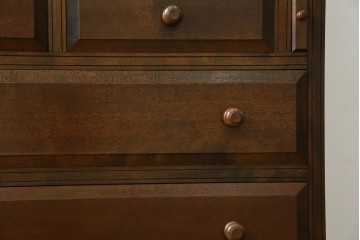 和製ビンテージ　希少!!　松本民芸家具　高島屋記念モデル　落ち着いた佇まいが魅力的なM型ビューロー(ライティングビューロー)　(R-076287)