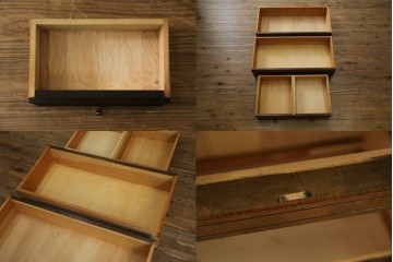 和製ビンテージ　希少!!　松本民芸家具　高島屋記念モデル　落ち着いた佇まいが魅力的なM型ビューロー(ライティングビューロー)　(R-076287)