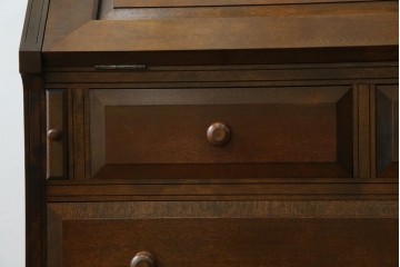 和製ビンテージ　希少!!　松本民芸家具　高島屋記念モデル　落ち着いた佇まいが魅力的なM型ビューロー(ライティングビューロー)　(R-076287)