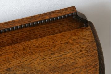 イギリスアンティーク　Lloyd's Antiques(ロイズ・アンティークス)取り扱い　オーク材　ツイストレッグがお洒落なサイドテーブル(コンソールテーブル、花台、飾り台、英国)(R-076290)