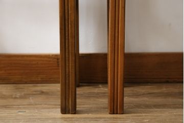 イギリスビンテージ　希少な絶版品　Old Charm(オールドチャーム)　風格漂う佇まいが魅力的なカウンターチェア2脚セット(ハイチェア、バーチェア、椅子、イス、ヴィンテージ、英国)(R-076292)