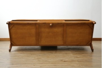 中古　横浜クラシック家具　ダニエル(daniel)　LD(エルディー)シリーズ　A-545　収納付きが嬉しい! 上質な空間づくりにおすすめの3人掛けソファ　定価約70万円相当　(R-076296)