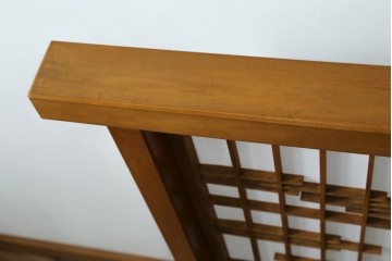 和製ヴィンテージ　上質な和の空間を演出する障子戸付き衝立　(R-076297)