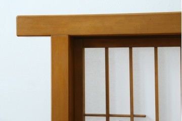 和製ヴィンテージ　上質な和の空間を演出する障子戸付き衝立　(R-076297)