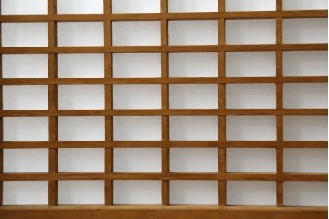 和製ヴィンテージ　上質な和の空間を演出する障子戸付き衝立　(R-076297)