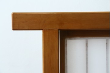 和製ヴィンテージ　上質な和の空間を演出する障子戸付き衝立　(R-076297)