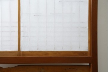 和製ヴィンテージ　上質な和の空間を演出する障子戸付き衝立　(R-076297)