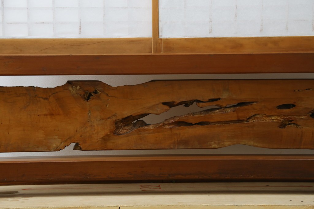 和製ヴィンテージ　上質な和の空間を演出する障子戸付き衝立　(R-076297)