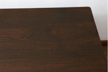 和製アンティーク　栓材　使い込まれた風合いが味わい深い片袖机(ワークデスク、勉強机、在宅用、在宅ワーク用)(R-076298)