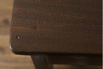 和製アンティーク　栓材　使い込まれた風合いが味わい深い片袖机(ワークデスク、勉強机、在宅用、在宅ワーク用)(R-076298)