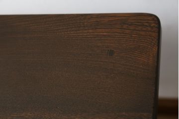 和製アンティーク　栓材　使い込まれた風合いが味わい深い片袖机(ワークデスク、勉強机、在宅用、在宅ワーク用)(R-076298)