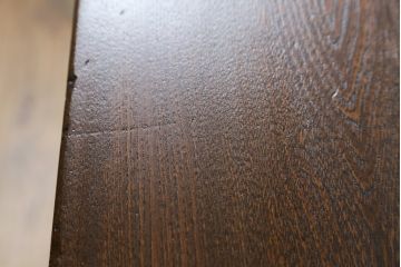和製アンティーク　栓材　使い込まれた風合いが味わい深い片袖机(ワークデスク、勉強机、在宅用、在宅ワーク用)(R-076298)