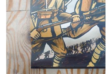 激レア!　戦前　当時物　杉浦非水　ポスター　科学の力に魂の叫び　軍　ミリタリー(1927年、昭和2年)(R-076300)