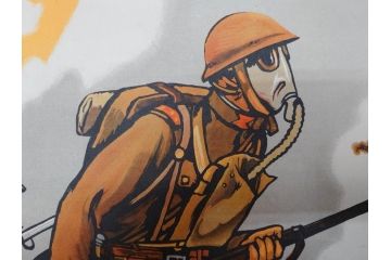 激レア!　戦前　当時物　杉浦非水　ポスター　科学の力に魂の叫び　軍　ミリタリー(1927年、昭和2年)(R-076300)