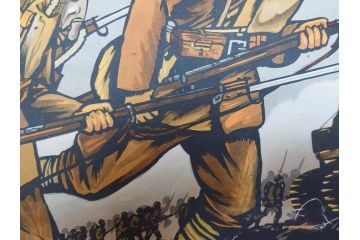 激レア!　戦前　当時物　杉浦非水　ポスター　科学の力に魂の叫び　軍　ミリタリー(1927年、昭和2年)(R-076300)