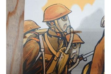 激レア!　戦前　当時物　杉浦非水　ポスター　科学の力に魂の叫び　軍　ミリタリー(1927年、昭和2年)(R-076300)