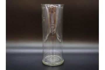 戦前　一升　ガラス　レトロな雰囲気が魅力のメスシリンダー(ビーカー、ガラスビン、硝子瓶、実験器具、枡、液量計)(R-076301)