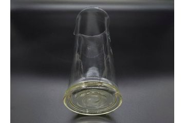 戦前　一升　ガラス　レトロな雰囲気が魅力のメスシリンダー(ビーカー、ガラスビン、硝子瓶、実験器具、枡、液量計)(R-076301)