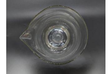 戦前　一升　ガラス　レトロな雰囲気が魅力のメスシリンダー(ビーカー、ガラスビン、硝子瓶、実験器具、枡、液量計)(R-076301)