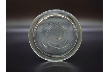 戦前　一升　ガラス　レトロな雰囲気が魅力のメスシリンダー(ビーカー、ガラスビン、硝子瓶、実験器具、枡、液量計)(R-076301)