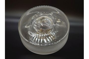 大正〜昭和初期　収納しながらお洒落にディスプレイ!懐かしさ漂う蓋付きガラス瓶(菓子瓶、ガラスビン、硝子、キャニスター、筒型、フタ付き)(R-076302)