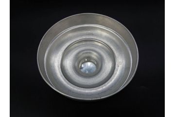 アンティーク雑貨　アルミ蓋　駄菓子屋さんにあるような昔懐かしいガラス瓶2個セット(菓子瓶、ガラスビン、硝子、キャニスター、フタ付き)(R-076303)