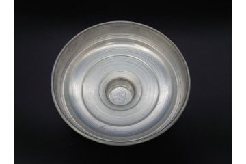 アンティーク雑貨　当時物　デッドストック　アルミ蓋　大・小　お洒落なディスプレイが叶うレトロなガラス瓶2個セット(角型、角瓶、キャニスター、ガラスビン、菓子瓶、硝子、フタ付き)(R-076304)