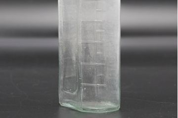 大正〜昭和初期　お洒落なディスプレイに活躍するガラス瓶5点セット(ボトル、ガラスビン、硝子、薬瓶、花瓶、花入、花器)(R-076305)