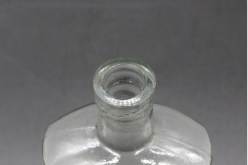 大正〜昭和初期　お洒落なディスプレイに活躍するガラス瓶5点セット(ボトル、ガラスビン、硝子、薬瓶、花瓶、花入、花器)(R-076305)