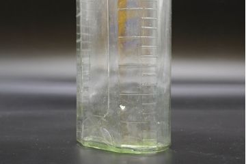 大正〜昭和初期　お洒落なディスプレイに活躍するガラス瓶5点セット(ボトル、ガラスビン、硝子、薬瓶、花瓶、花入、花器)(R-076306)