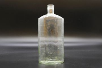 大正〜昭和初期　お洒落なディスプレイに活躍するガラス瓶5点セット(ボトル、ガラスビン、硝子、薬瓶、花瓶、花入、花器)(R-076306)