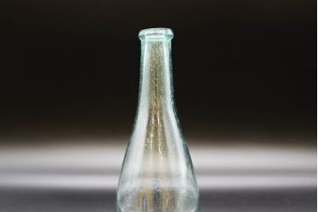 大正〜昭和初期　お洒落なディスプレイに活躍するガラス瓶5点セット(ボトル、ガラスビン、硝子、薬瓶、花瓶、花入、花器)(R-076306)