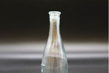 大正〜昭和初期　お洒落なディスプレイに活躍するガラス瓶5点セット(ボトル、ガラスビン、硝子、薬瓶、花瓶、花入、花器)(R-076306)