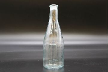 大正〜昭和初期　お洒落なディスプレイに活躍するガラス瓶5点セット(ボトル、ガラスビン、硝子、薬瓶、花瓶、花入、花器)(R-076307)
