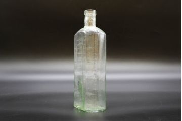 大正〜昭和初期　お洒落なディスプレイに活躍するガラス瓶5点セット(ボトル、ガラスビン、硝子、薬瓶、花瓶、花入、花器)(R-076310)